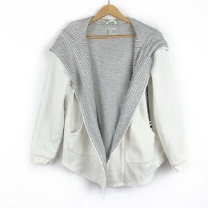 Anthropologie Saturday Sunday Oversized Hooded Cotton Knit Jacket